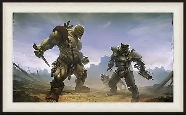 Картина в раме - fallout 4, brotherhood of steel, bethesda softworks Картина в раме - fallout 4, brotherhood of steel, bethesda softworks