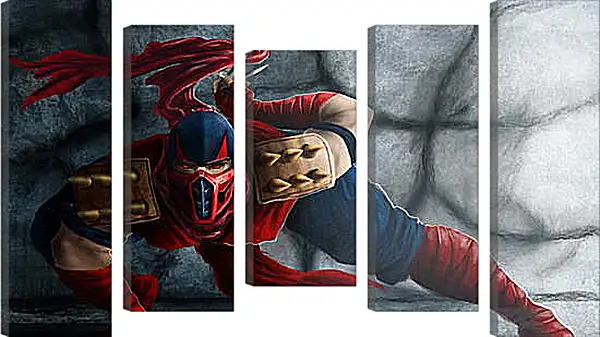 Модульная картина - mortal kombat, blaze, art Модульная картина - mortal kombat, blaze, art