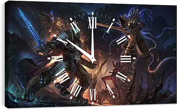 Часы картина - diablo, warcraft, starcraft Часы картина - diablo, warcraft, starcraft