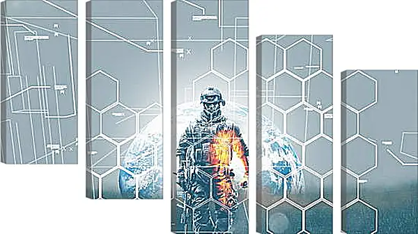 Модульная картина - battlefield 3, soldier, graphics Модульная картина - battlefield 3, soldier, graphics