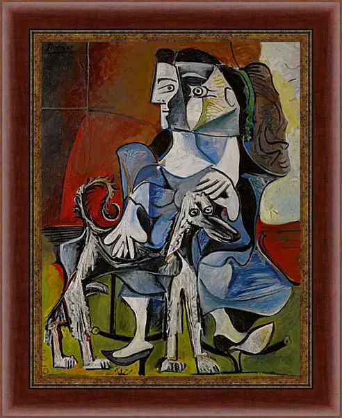 Картина в раме - Femme au Chien. Пабло Пикассо
Картина в раме - Femme au Chien. Пабло Пикассо