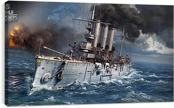 Постер на подрамнике - world of warships, ship, sea Постер на подрамнике - world of warships, ship, sea