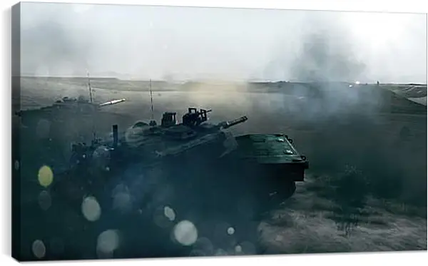 Постер на подрамнике - battlefield 3, tanks, mountain Постер на подрамнике - battlefield 3, tanks, mountain