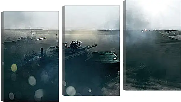 Модульная картина - battlefield 3, tanks, mountain Модульная картина - battlefield 3, tanks, mountain