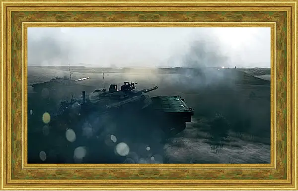 Картина в раме - battlefield 3, tanks, mountain Картина в раме - battlefield 3, tanks, mountain