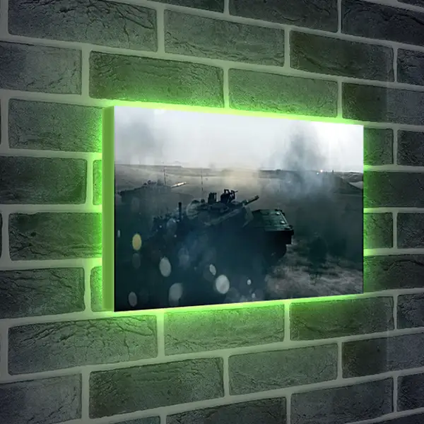 Лайтбокс световая панель - battlefield 3, tanks, mountain Лайтбокс световая панель - battlefield 3, tanks, mountain