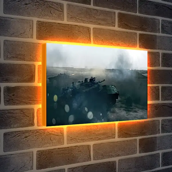 Лайтбокс световая панель - battlefield 3, tanks, mountain Лайтбокс световая панель - battlefield 3, tanks, mountain