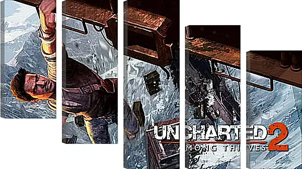 Модульная картина - uncharted 2 among thieves, uncharted 2, danger Модульная картина - uncharted 2 among thieves, uncharted 2, danger