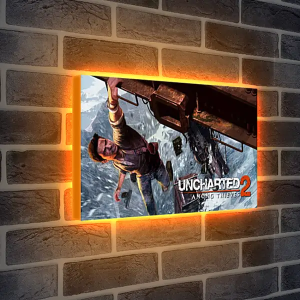Лайтбокс световая панель - uncharted 2 among thieves, uncharted 2, danger Лайтбокс световая панель - uncharted 2 among thieves, uncharted 2, danger