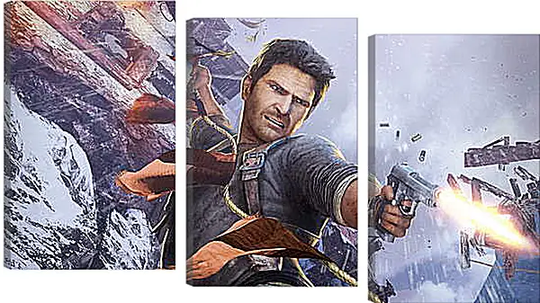 Модульная картина - uncharted 2, among thieves, nathan drake Модульная картина - uncharted 2, among thieves, nathan drake