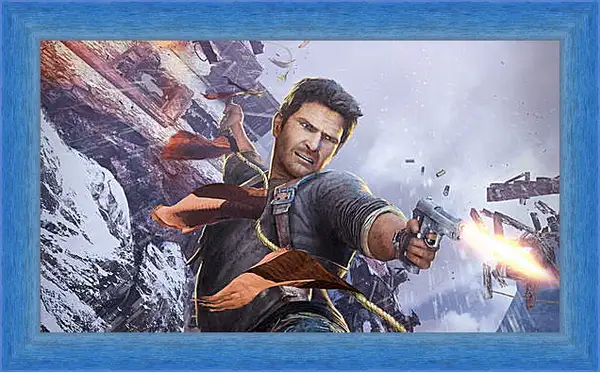 Картина в раме - uncharted 2, among thieves, nathan drake Картина в раме - uncharted 2, among thieves, nathan drake