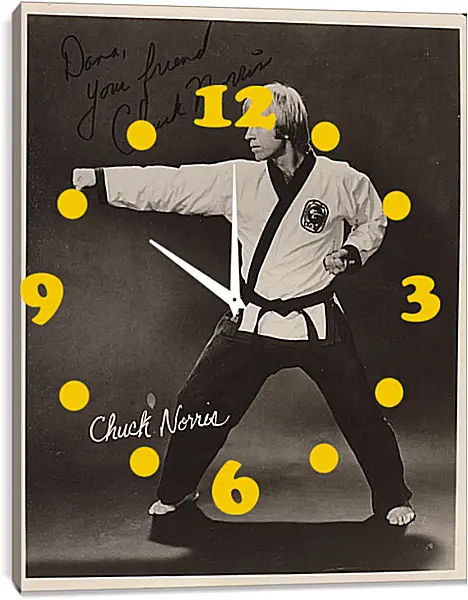 Часы картина - Чак Норрис. Chuck Norris Часы картина - Чак Норрис. Chuck Norris