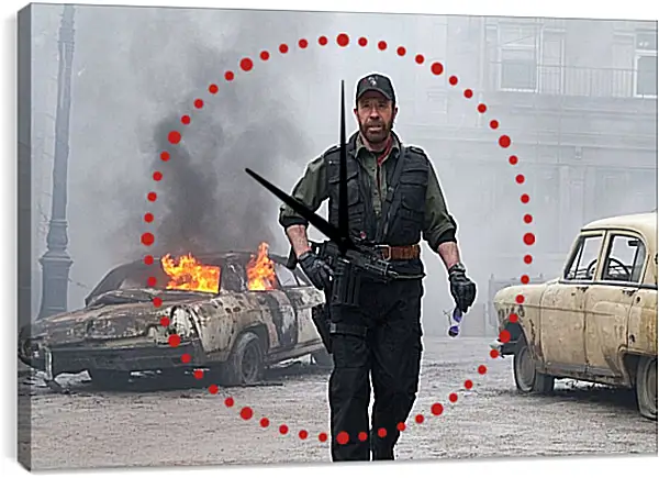 Часы картина - Чак Норрис. Chuck Norris Часы картина - Чак Норрис. Chuck Norris