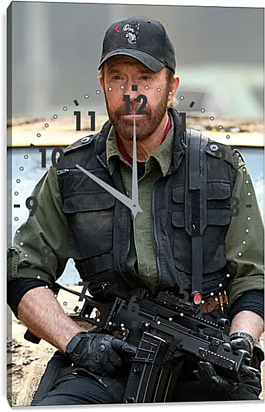 Часы картина - Чак Норрис. Chuck Norris Часы картина - Чак Норрис. Chuck Norris