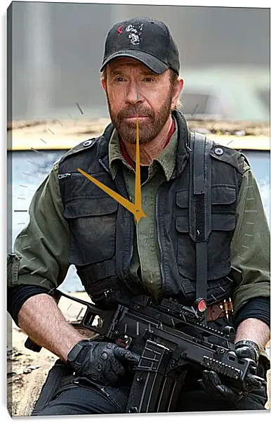 Часы картина - Чак Норрис. Chuck Norris Часы картина - Чак Норрис. Chuck Norris