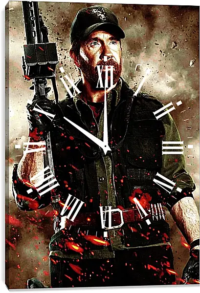 Часы картина - Чак Норрис. Chuck Norris Часы картина - Чак Норрис. Chuck Norris
