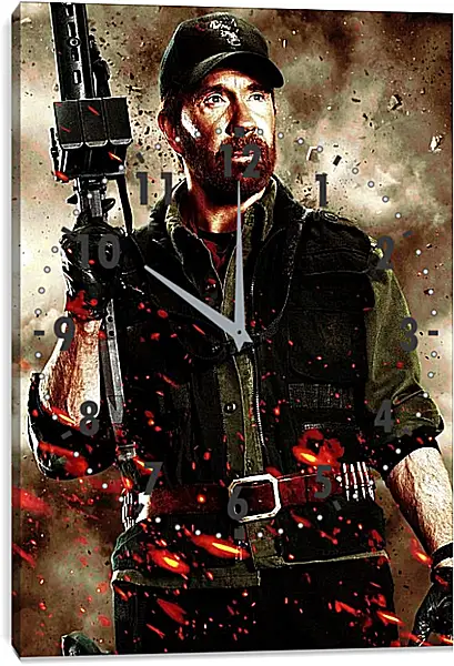 Часы картина - Чак Норрис. Chuck Norris Часы картина - Чак Норрис. Chuck Norris