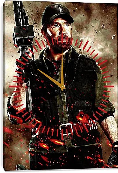 Часы картина - Чак Норрис. Chuck Norris Часы картина - Чак Норрис. Chuck Norris