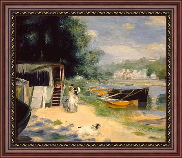 Картина в раме - View of Bougival. Пьер Огюст Ренуар Картина в раме - View of Bougival. Пьер Огюст Ренуар
