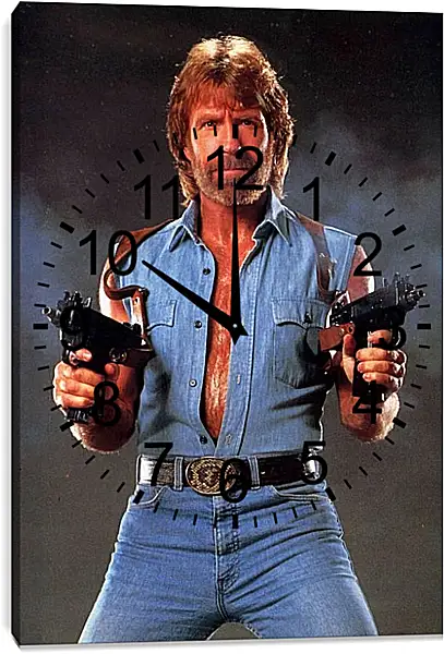 Часы картина - Чак Норрис. Chuck Norris Часы картина - Чак Норрис. Chuck Norris