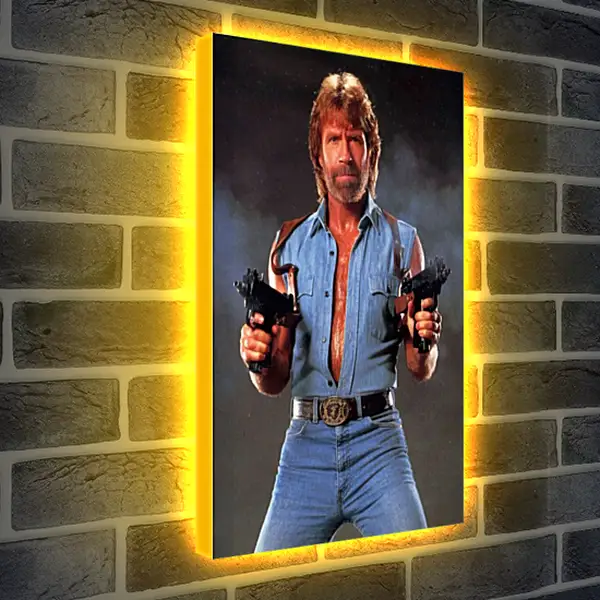 Лайтбокс световая панель - Чак Норрис. Chuck Norris Лайтбокс световая панель - Чак Норрис. Chuck Norris
