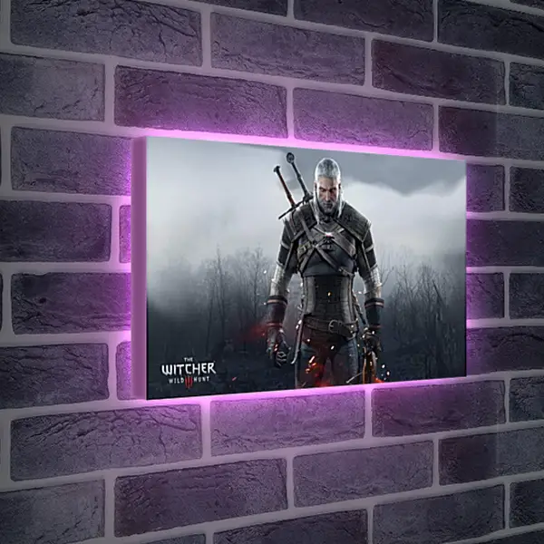 Лайтбокс световая панель - The Witcher 3: Wild Hunt (Ведьмак), Геральт очень зол Лайтбокс световая панель - The Witcher 3: Wild Hunt (Ведьмак), Геральт очень зол