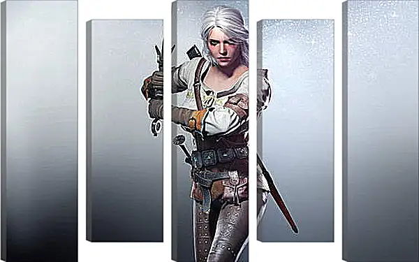 Модульная картина - The Witcher 3: Wild Hunt (Ведьмак), Цири нападает Модульная картина - The Witcher 3: Wild Hunt (Ведьмак), Цири нападает