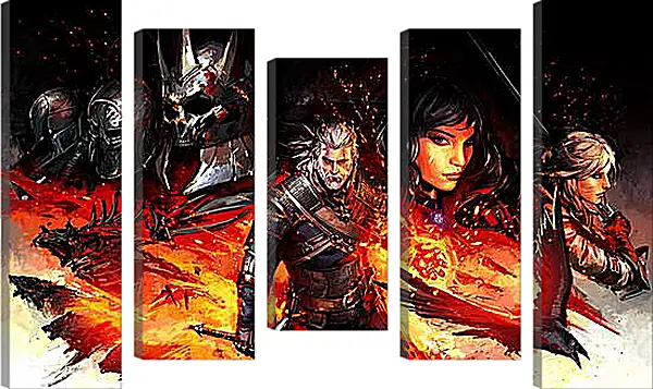 Модульная картина - The Witcher 3: Wild Hunt Модульная картина - The Witcher 3: Wild Hunt