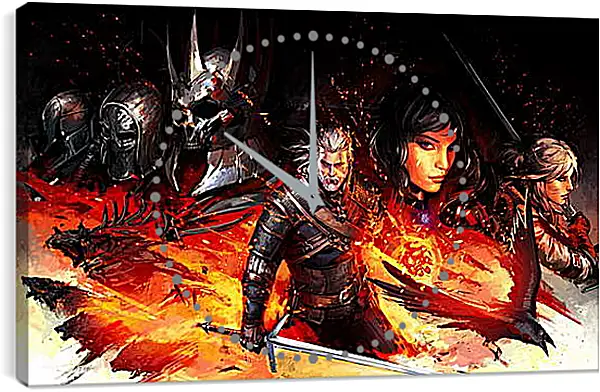 Часы картина - The Witcher 3: Wild Hunt Часы картина - The Witcher 3: Wild Hunt