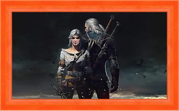 Картина в раме - The Witcher 3: Wild Hunt (Ведьмак), Геральт и Цирилла (Ziarael) Картина в раме - The Witcher 3: Wild Hunt (Ведьмак), Геральт и Цирилла (Ziarael)
