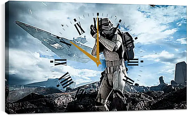 Часы картина - Star Wars Battlefront Часы картина - Star Wars Battlefront