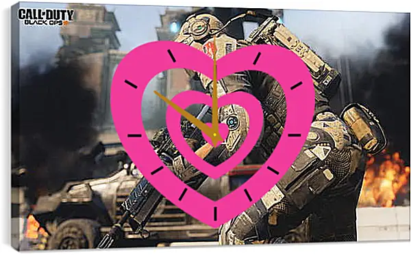 Часы картина - Call Of Duty: Black Ops III Часы картина - Call Of Duty: Black Ops III