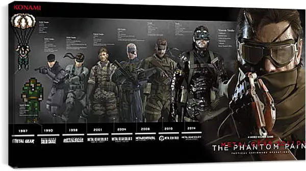 Постер на подрамнике - Metal Gear Solid V: The Phantom Pain
Постер на подрамнике - Metal Gear Solid V: The Phantom Pain