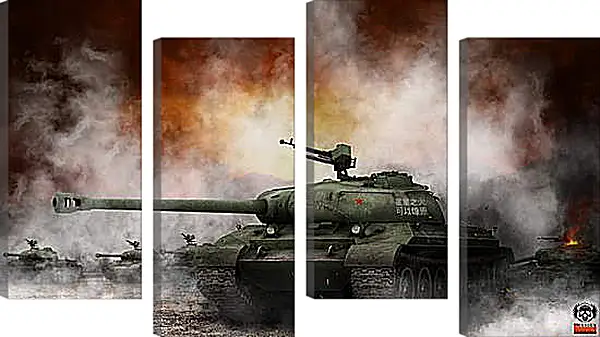 Модульная картина - World Of Tanks Модульная картина - World Of Tanks