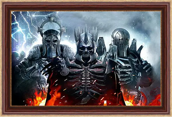 Картина в раме - The Witcher 3 (Ведьмак), воины Дикой охоты Картина в раме - The Witcher 3 (Ведьмак), воины Дикой охоты