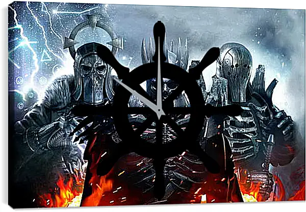 Часы картина - The Witcher 3 (Ведьмак), воины Дикой охоты Часы картина - The Witcher 3 (Ведьмак), воины Дикой охоты