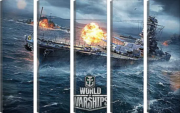Модульная картина - World Of Warships Модульная картина - World Of Warships