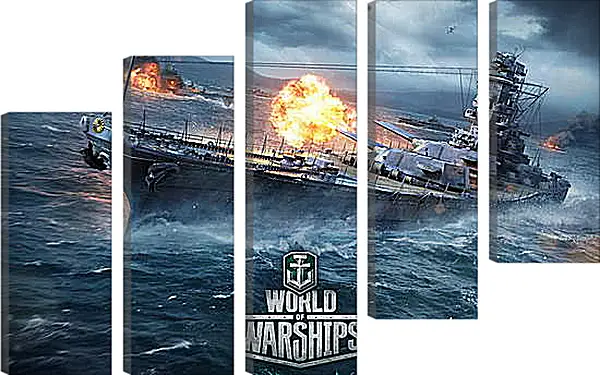 Модульная картина - World Of Warships Модульная картина - World Of Warships