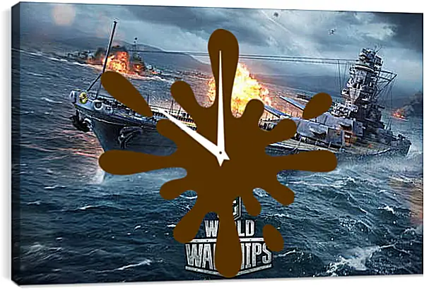 Часы картина - World Of Warships Часы картина - World Of Warships