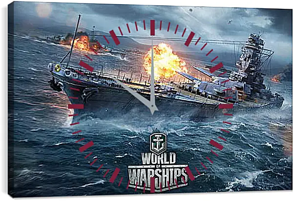 Часы картина - World Of Warships Часы картина - World Of Warships