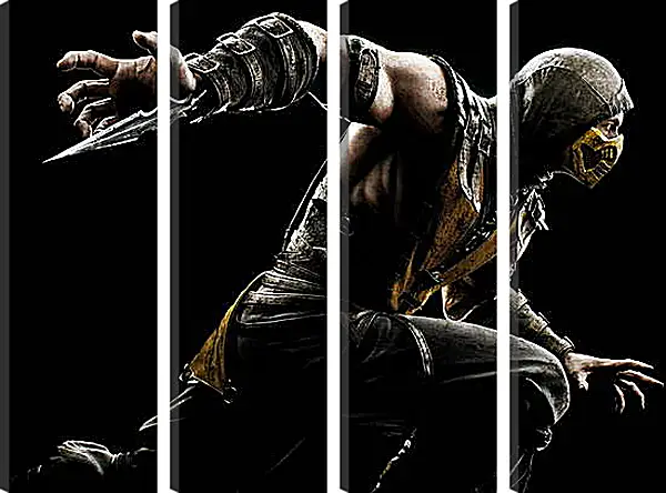 Модульная картина - Mortal Kombat X, Scorpio Модульная картина - Mortal Kombat X, Scorpio