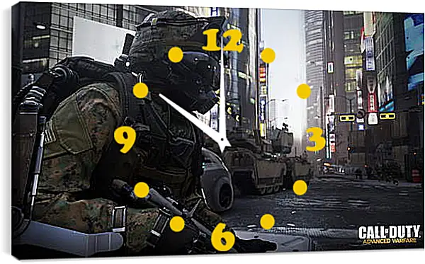 Часы картина - Call Of Duty: Advanced Warfare Часы картина - Call Of Duty: Advanced Warfare