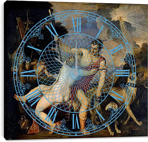 Часы картина - Венера и Адонис. Тициан Вечеллио
Часы картина - Венера и Адонис. Тициан Вечеллио