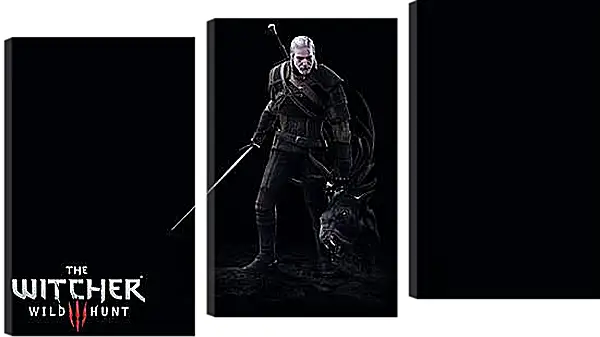 Модульная картина - The Witcher 3: Wild Hunt (Ведьмак), Геральт с головой лешего Модульная картина - The Witcher 3: Wild Hunt (Ведьмак), Геральт с головой лешего