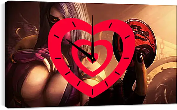 Часы картина - Mortal Kombat Часы картина - Mortal Kombat