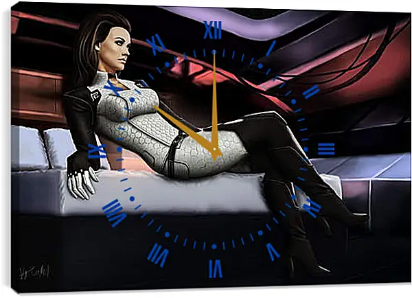 Часы картина - Mass Effect 2 Часы картина - Mass Effect 2