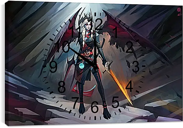 Часы картина - DotA 2, артпостер. Часы картина - DotA 2, артпостер.