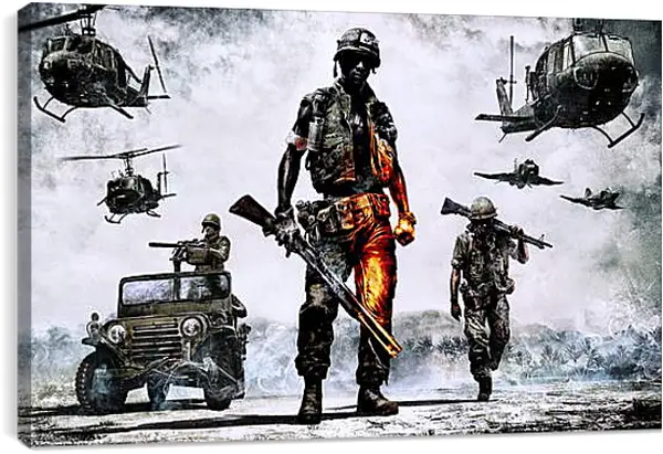 Постер на подрамнике - Battlefield: Bad Company 2 Постер на подрамнике - Battlefield: Bad Company 2