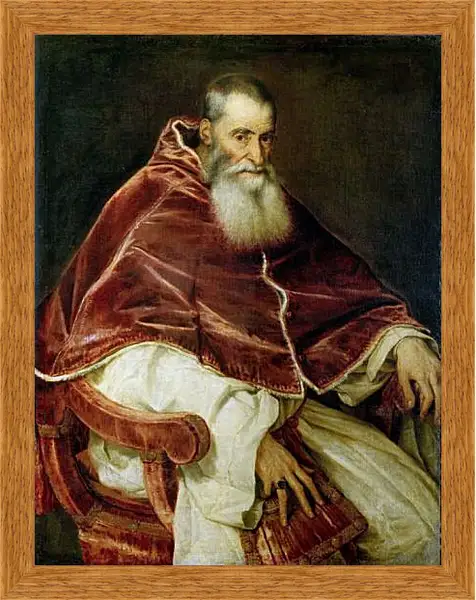 Картина в раме - Портрет Павла III. Тициан Вечеллио
Картина в раме - Портрет Павла III. Тициан Вечеллио