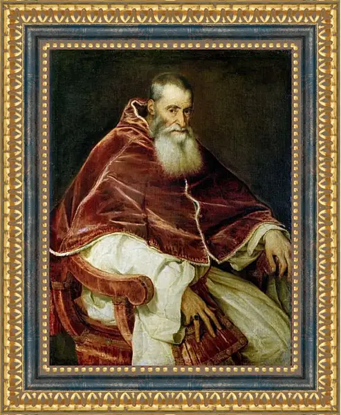 Картина в раме - Портрет Павла III. Тициан Вечеллио
Картина в раме - Портрет Павла III. Тициан Вечеллио